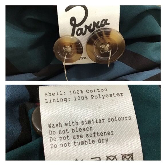 Parra Anxious Dog Jacket Tan Bomber Jackets Size Medium - Picture 16 of 16